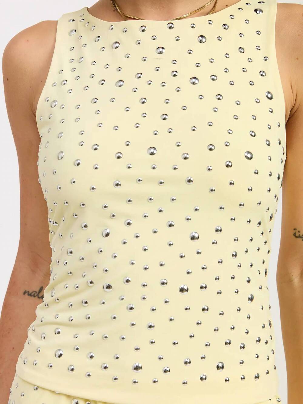 NEW EMORY PARK daisy tank top in yellow